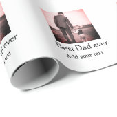 Beste vader ooit toevoegen naam afbeelding vaders cadeaupapier (Rol Hoek)