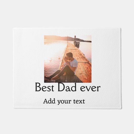 Beste vader ooit toevoegen naam afbeelding vaders deurmat (Voorkant)