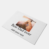 Beste vader ooit toevoegen naam afbeelding vaders deurmat (Schuin)