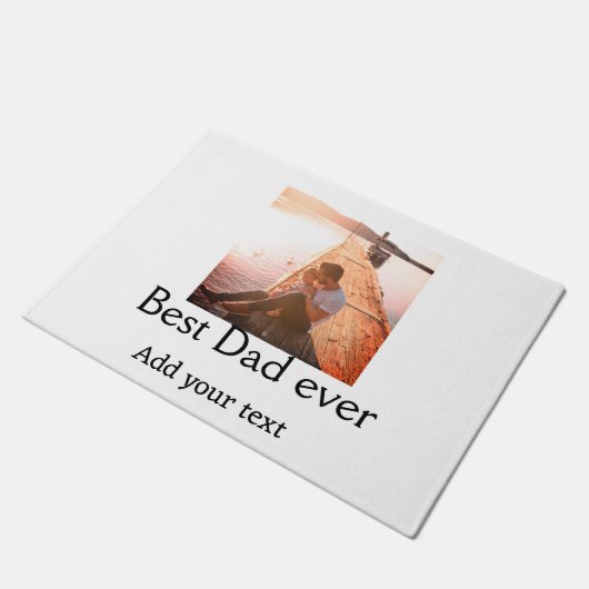 Beste vader ooit toevoegen naam afbeelding vaders  deurmat (Schuin)