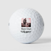 Beste vader ooit toevoegen naam afbeelding vaders golfballen (Voorkant)