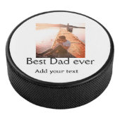 Beste vader ooit toevoegen naam afbeelding vaders hockey puck (3/4)