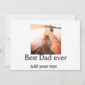 Beste vader ooit toevoegen naam afbeelding vaders kaart (Achterkant)