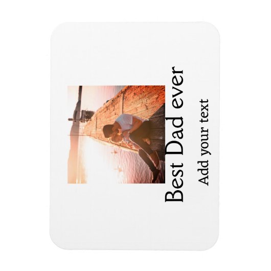 Beste vader ooit toevoegen naam afbeelding vaders  magneet (Verticaal)
