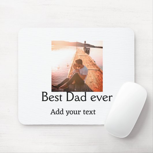 Beste vader ooit toevoegen naam afbeelding vaders  muismat (Met muis)