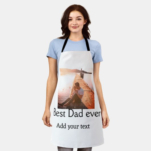 Beste vader ooit toevoegen naam afbeelding vaders schort (Gedragen)