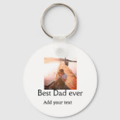 Beste vader ooit toevoegen naam afbeelding vaders  sleutelhanger (Voorkant)