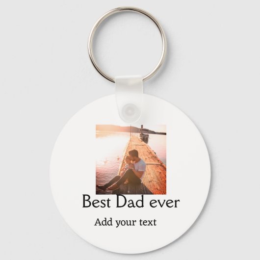 Beste vader ooit toevoegen naam afbeelding vaders  sleutelhanger (Voorkant)