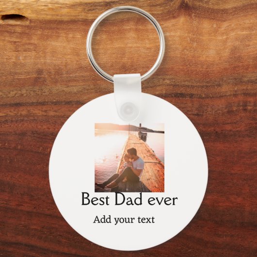 Beste vader ooit toevoegen naam afbeelding vaders  sleutelhanger (Achterkant)