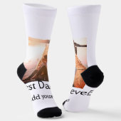 Beste vader ooit toevoegen naam afbeelding vaders  sokken (Gebogen)