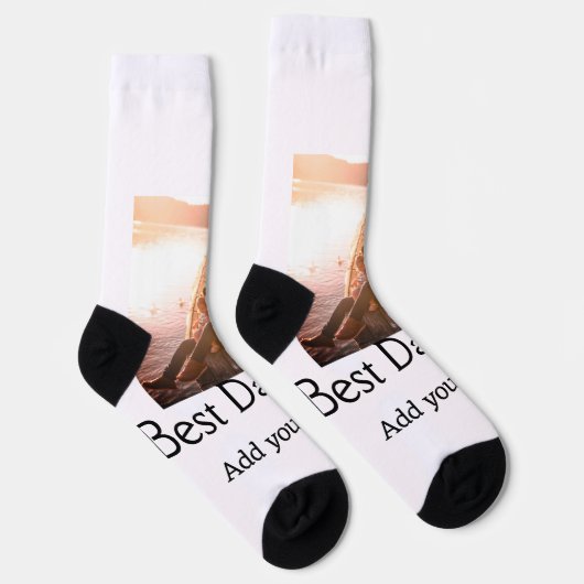 Beste vader ooit toevoegen naam afbeelding vaders  sokken (Rechts)