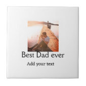 Beste vader ooit toevoegen naam afbeelding vaders  tegeltje (Voorkant)
