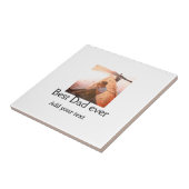 Beste vader ooit toevoegen naam afbeelding vaders  tegeltje (Zijkant)