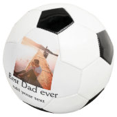 Beste vader ooit toevoegen naam afbeelding vaders voetbal (Drie kwart)