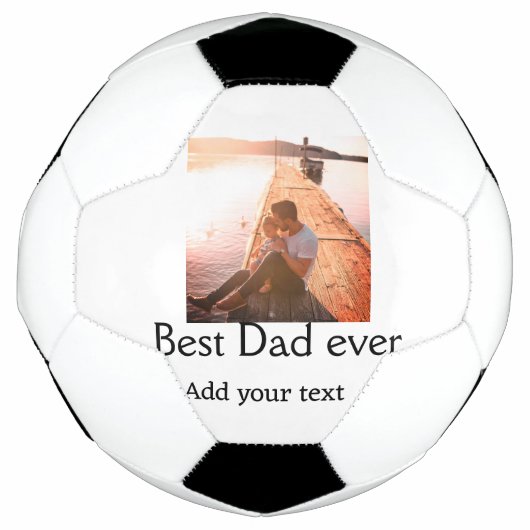 Beste vader ooit toevoegen naam afbeelding vaders voetbal (Voorkant)