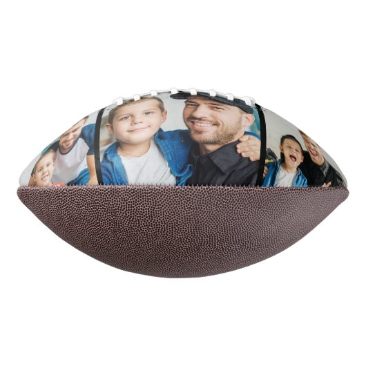 Beste vader ooit Topografie Rode Banner Foto Colla American Football (Gedraaid 90)