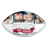 Beste vader ooit Topografie Rode Banner Foto Colla American Football (Voorkant)