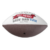 Beste vader ooit Topografie Rode Banner Foto Colla American Football (Gedraaid 270)