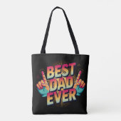 Beste vader ooit tote bag (Achterkant)