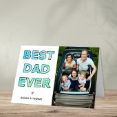 Beste vader ooit | Trendy Waterverf Vaderdag Kaart