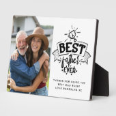 Beste vader ooit | Trofee-foto Fotoplaat (Zijkant)