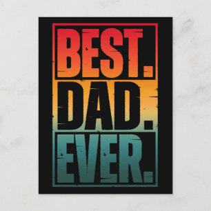 BESTE VADER Ooit TYPOGRAFIE   Briefkaart