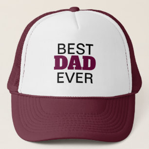Beste vader ooit Typografie Burgundy White Trucker Pet