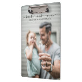 Beste vader ooit Typografie Foto Sjabloon Klembord (Links)