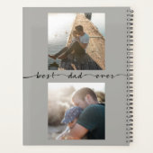 Beste vader ooit Typografie Foto Sjabloon Planner (Achterkant)