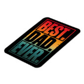 BESTE VADER Ooit TYPOGRAFIE Magneet (Linkerzijde)