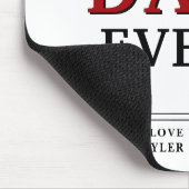 Beste vader ooit Typografie Muismat vaderdag (Hoek)