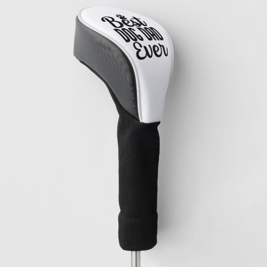 Beste vader ooit typografie script Vaderdag Golfheadcover (Schuin)