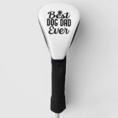 Beste vader ooit typografie script Vaderdag Golfheadcover (Voorkant)