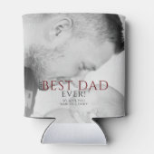 Beste vader ooit Typografie Vader Dag Foto Blikjeskoeler (Achterkant)