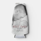 Beste vader ooit Typografie Vader Dag Foto Flesjeskoeler (Voorkant)