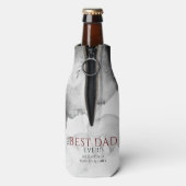 Beste vader ooit Typografie Vader Dag Foto Flesjeskoeler (Fles Achterkant)