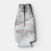 Beste vader ooit Typografie Vader Dag Foto Flesjeskoeler (Achterkant)