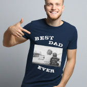 Beste vader ooit Typografie Vader Dag Foto T-shirt