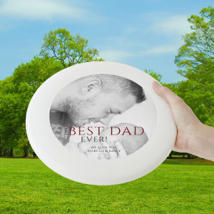 Beste vader ooit Typografie Vader Dag Foto Wham-O Frisbee
