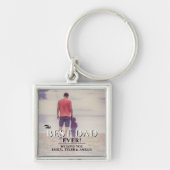 Beste vader ooit Typografie Vader Dag Volledige fo Sleutelhanger (Voorkant)