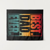 BESTE VADER Ooit TYPOGRAFIE Wandkleed (Voorkant (horizontaal))