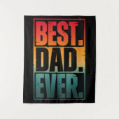 BESTE VADER Ooit TYPOGRAFIE Wandkleed (Voorkant)