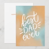 Beste vader ooit. Typografiescript Happy vaders da (Voorkant / Achterkant)