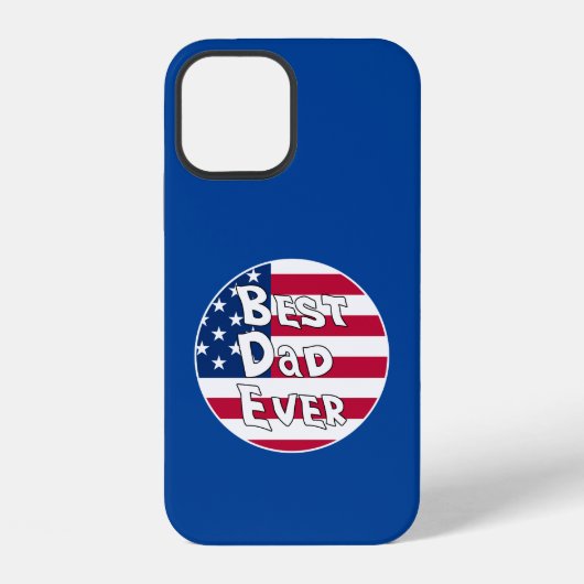 Beste vader ooit USA-vlag iPhone Hoesje (Achterkant)