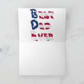 Beste vader ooit USA-vlag Kaart (Binnen)