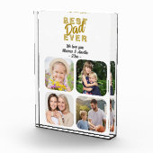 Beste vader ooit vader 4 familie fotoblokken (Rechts)