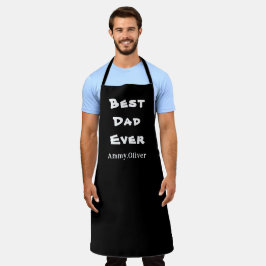 Beste vader ooit vader en kinder naam cadeau schort
