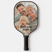 Beste vader ooit vader familie foto's papa pickleball paddle (Voorkant)