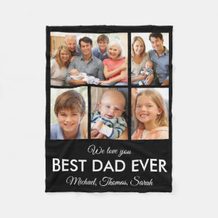  beste vader ooit vader fotocollage fleece deken