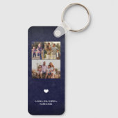 Beste vader ooit vader gepersonaliseerd 5 fotocoll sleutelhanger (Achterkant)